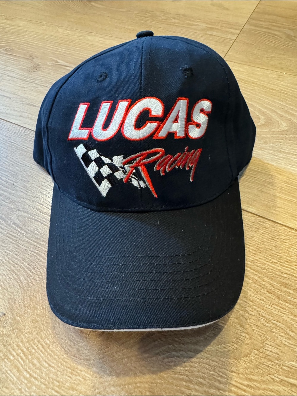Lucas Racing Black Baseball Cap